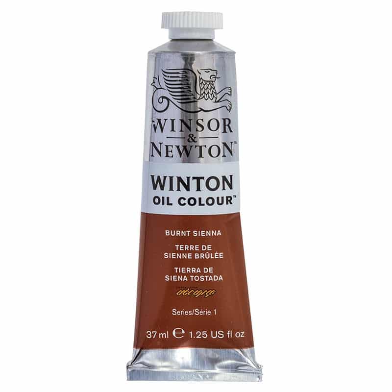 رنگ روغن تک رنگ 37 میل وینزور (Winsor&Winton)BURNT SIENNA