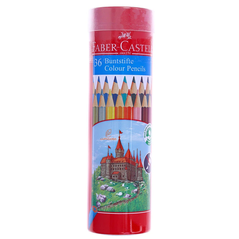 مداد رنگی 36 رنگ کلاسیک استوانه ای فابر کاستل FABERCASTELL (1)