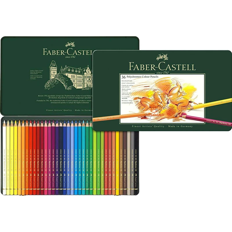 مداد رنگی 36 رنگ پلی کروموس فابرکاستل FABERCASTELL (3)