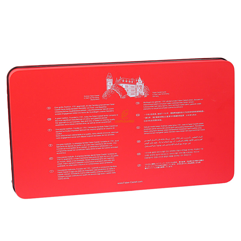 مداد رنگی 60 رنگ کلاسیک جعبه فلزی فابرکاستل FABERCASTELL (5)