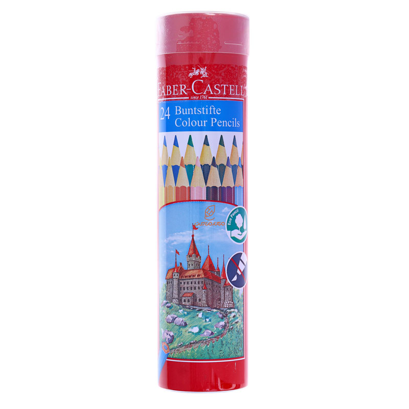 مداد رنگی 24 رنگ کلاسیک استوانه ای فابرکاستل FABERCASTELL