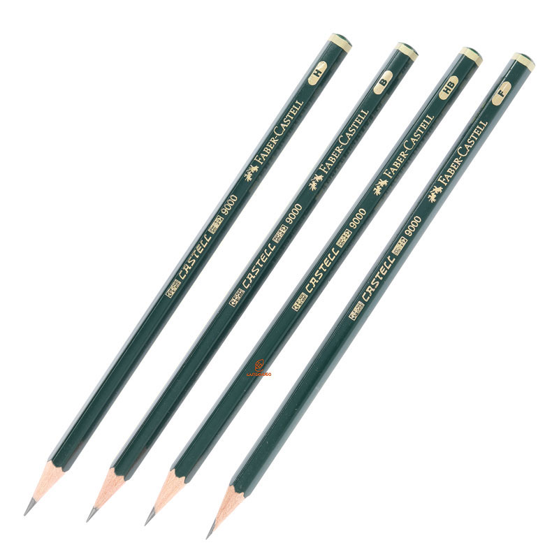 مداد طراحی کاستل بدنه سبز 9000 فابر کاستل FABERCASTELL
