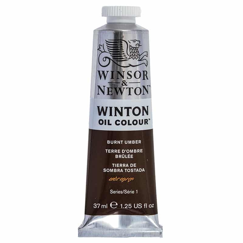 رنگ روغن تک رنگ 37 میل وینزور (Winsor&Winton)BURNT UMBER