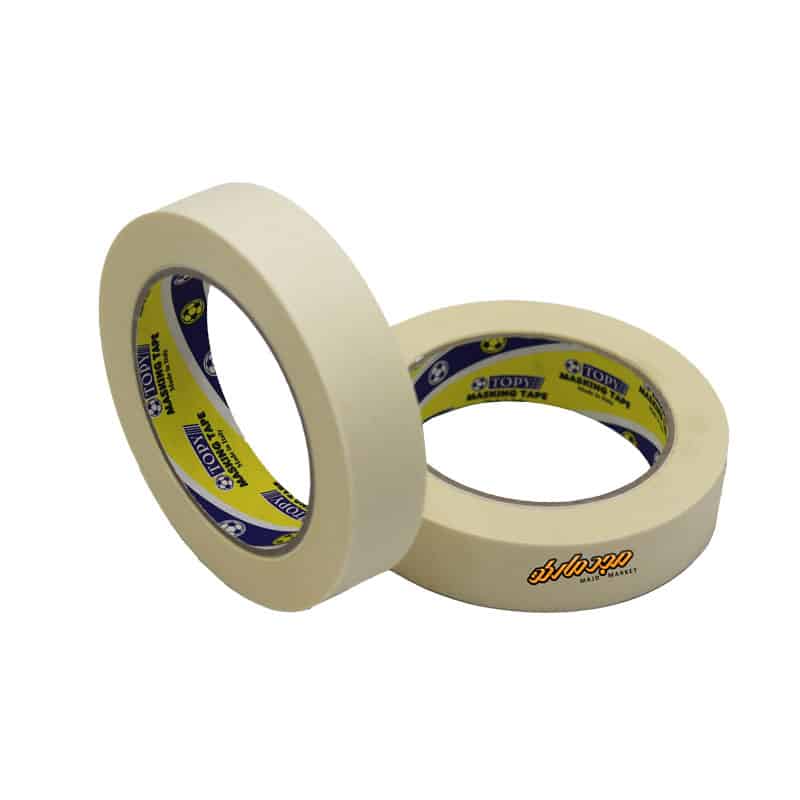 چسب کاغذی 2/5 سانت 50 یارد توپی