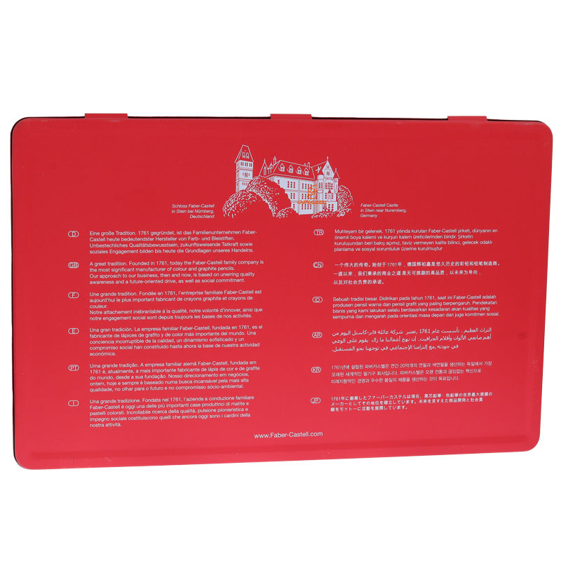 مداد رنگی 36 رنگ جعبه فلزی فابرکاستل FABERCASTELL (5)