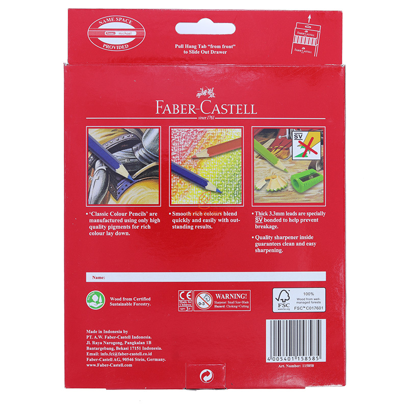 مداد رنگی 48 رنگ کلاسیک فابر کاستل (2)