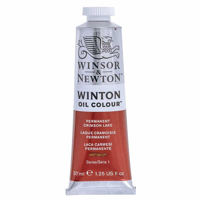 رنگ روغن تک رنگ 37 میل وینزور (Winsor&Winton)PERMANENT CRIMSON LAKE