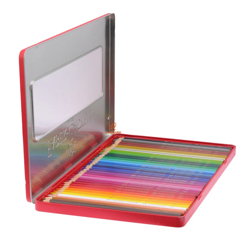 مداد رنگی 36 رنگ جعبه فلزی فابرکاستل FABERCASTELL (1)