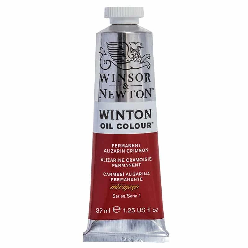 رنگ روغن تک رنگ 37 میل وینزور (Winsor&Winton)PERMANENT ALIZARRINE CRIMSON