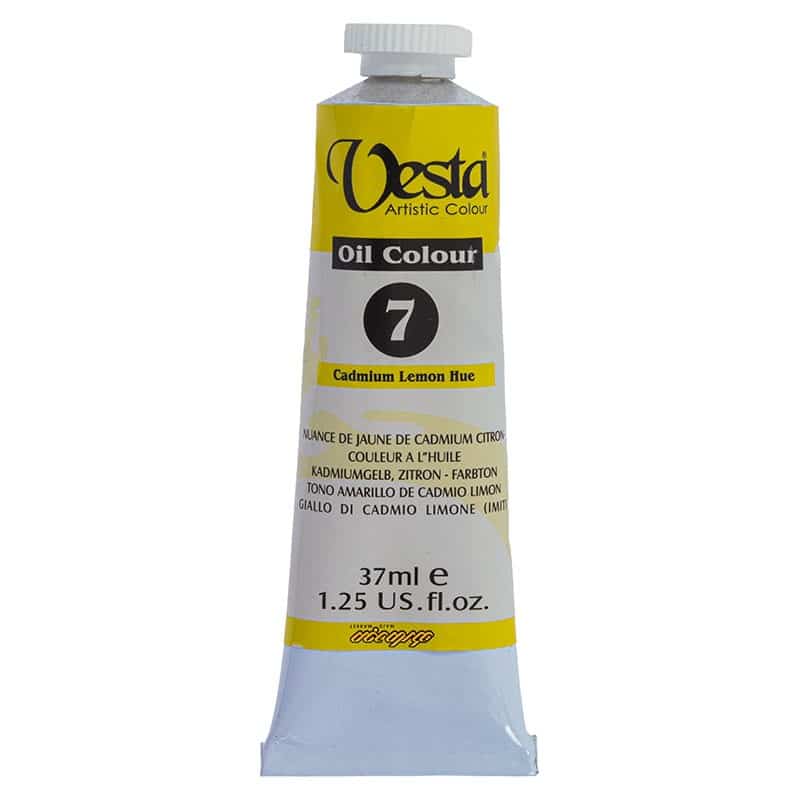 رنگ روغن 37 میل وستا زرد لیمویی 07