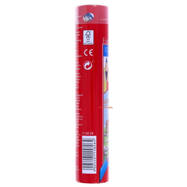 مداد رنگی 12 رنگ استوانه ای کلاسیک فابرکاستل FABERCASTELL (2)