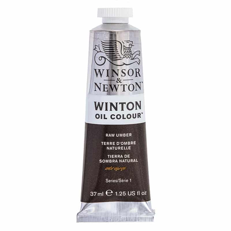 رنگ روغن تک رنگ 37 میل وینزور (Winsor&Winton)RAW UMBER