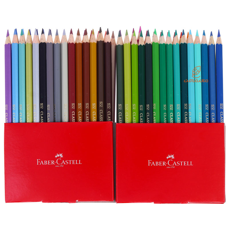 مداد رنگی 60 رنگ طرح گل جعبه مقوایی فابر کاستل FABERCASTELL (1)