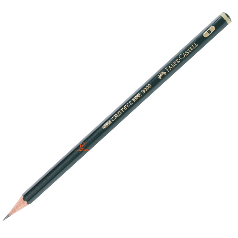 مداد طراحی کاستل بدنه سبز 9000 فابر کاستل FABERCASTELL b