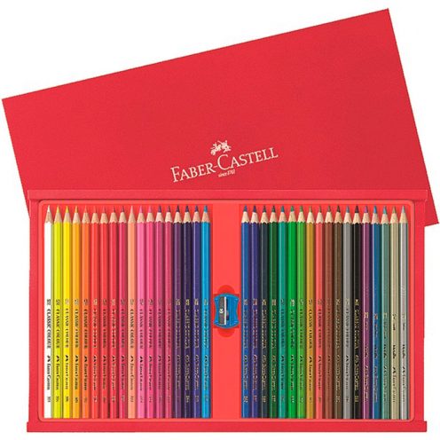 مداد رنگی 36 رنگ جعبه چوبی کلاسیک فابرکاستل5
