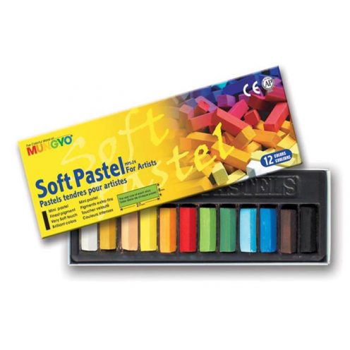 گچ پاستل 12 رنگ نیمه مانگیو