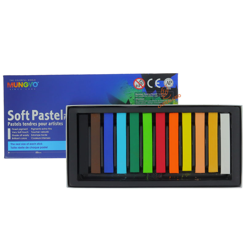 گچ پاستل سافت 12 رنگ مانگیو