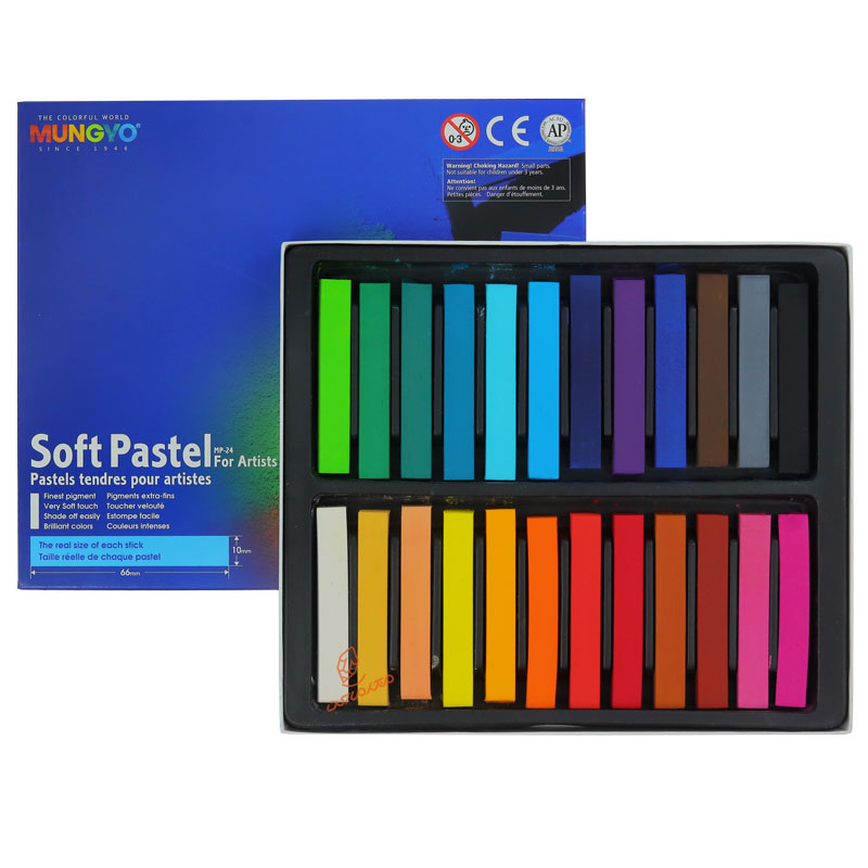 گچ پاستل سافت 24 رنگ مانگیو