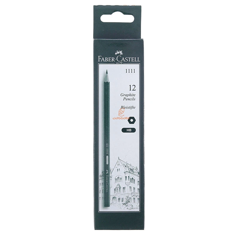مداد مشکی 12 عددی جعبه سبز 1111 فابر کاستل FABERCASTELL (3)
