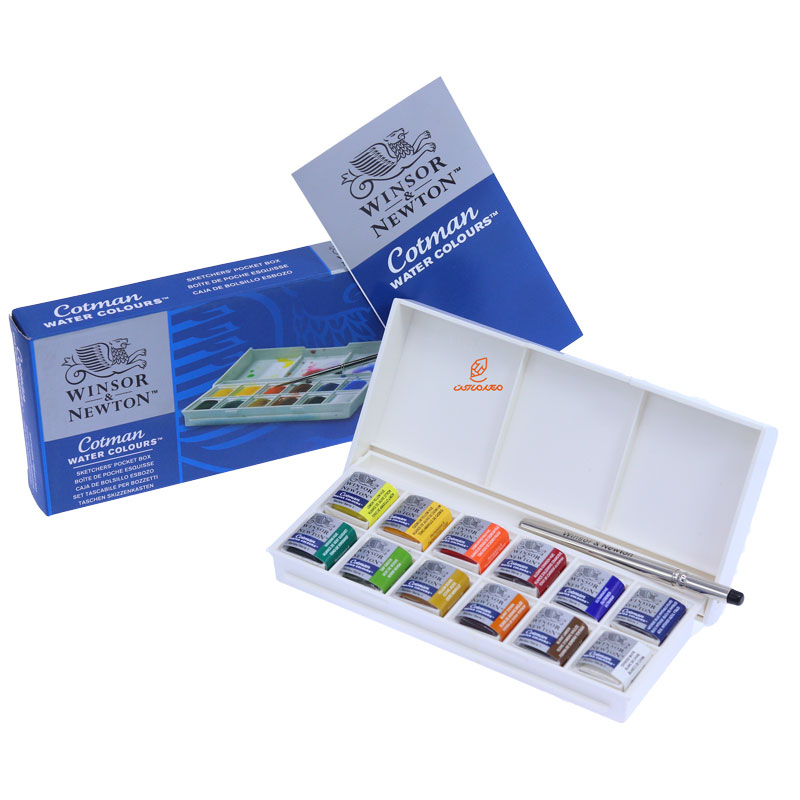 آبرنگ 12 رنگ کاتمن وینزور