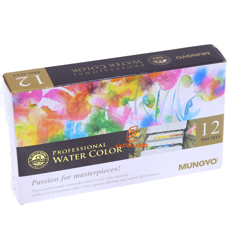 آبرنگ 12 رنگ قرص