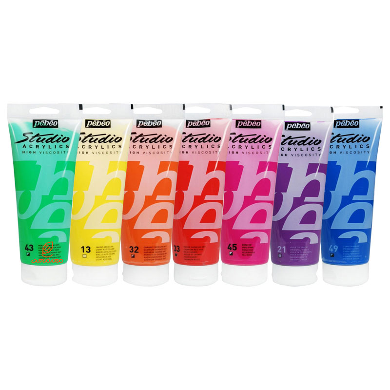 رنگ اکریلیک تک رنگ پ ب او 100میل (2)