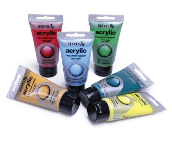 رنگ اکریلیک 75 میل تک رنگ ریوز REEVES