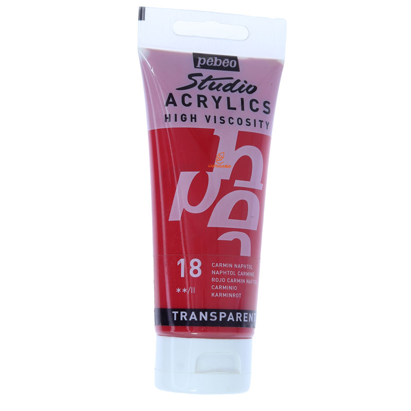 رنگ اکریلیک تک رنگ پ ب او 100میل 18