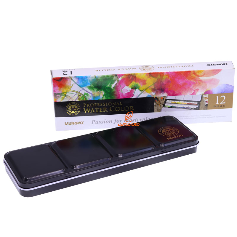 آبرنگ 12 رنگ قرص بزرگ مانگیو MUNGYO (3)