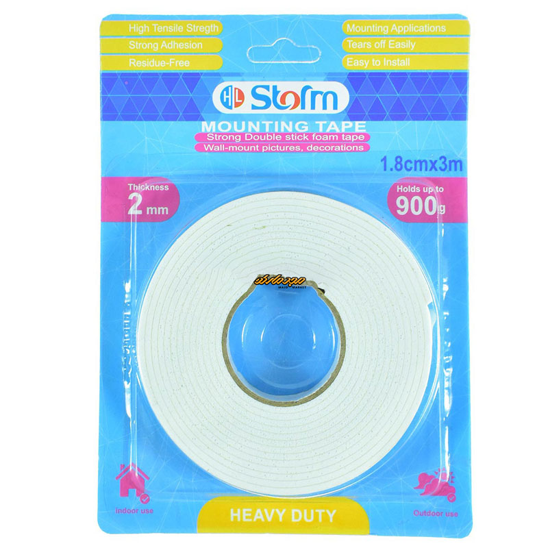 چسب دو طرفه 1.8 سانتی متر استورم