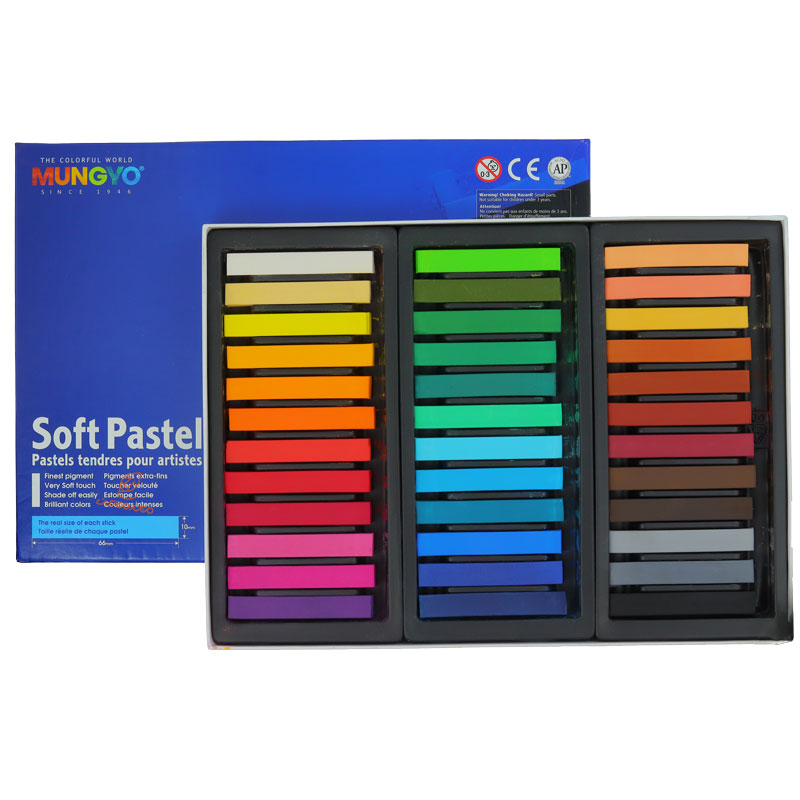 گچ پاستل سافت 36 رنگ مانگیو