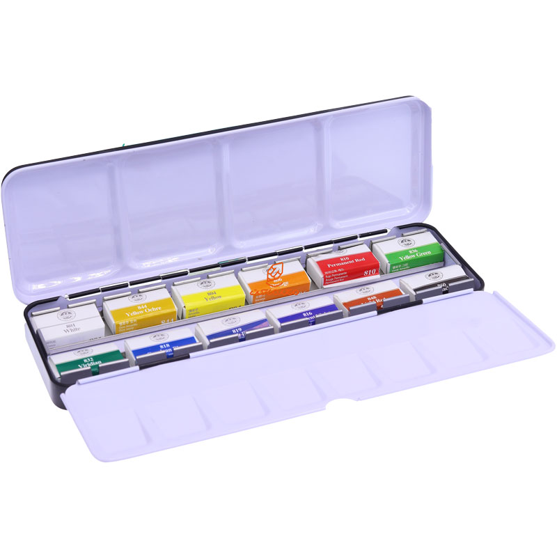 آبرنگ 12 رنگ قرص بزرگ مانگیو MUNGYO (8)