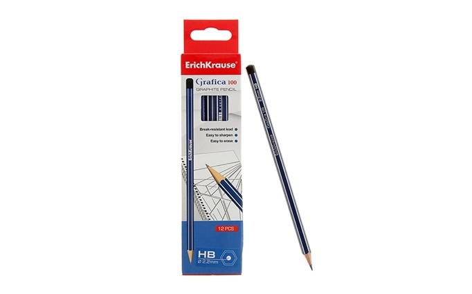 مداد مشکی ERICHKRAUSE بسته 12 عددی