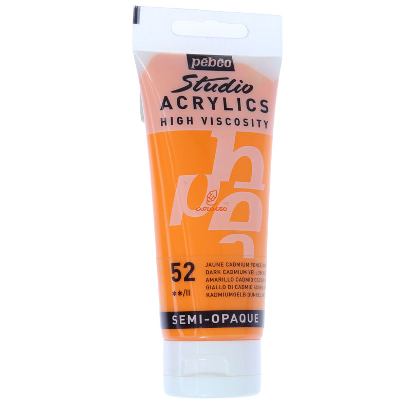 رنگ اکریلیک تک رنگ پ ب او 100میل 52