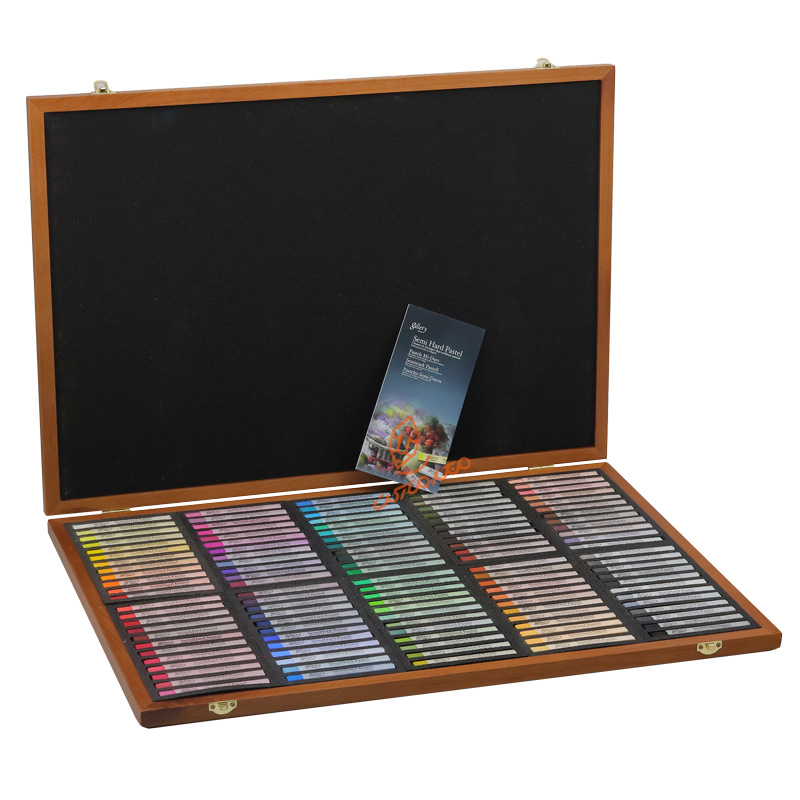 گچ پاستل 120 رنگ آرتیست جعبه چوبی مانگیو گالری