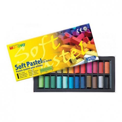 گچ پاستل 24 رنگ نیمه مانگیو