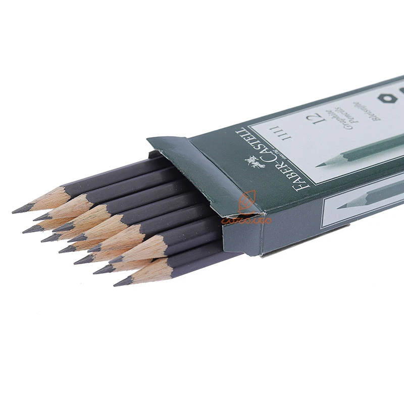 مداد مشکی 12 عددی جعبه سبز 1111 فابر کاستل FABERCASTELL (2)