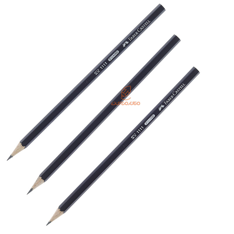 مداد مشکی 12 عددی جعبه سبز 1111 فابر کاستل FABERCASTELL (1)