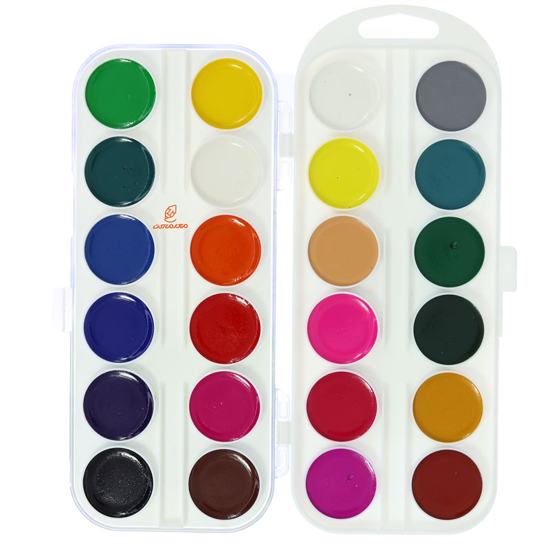 آبرنگ 24 رنگ جعبه طلقی راما (4)