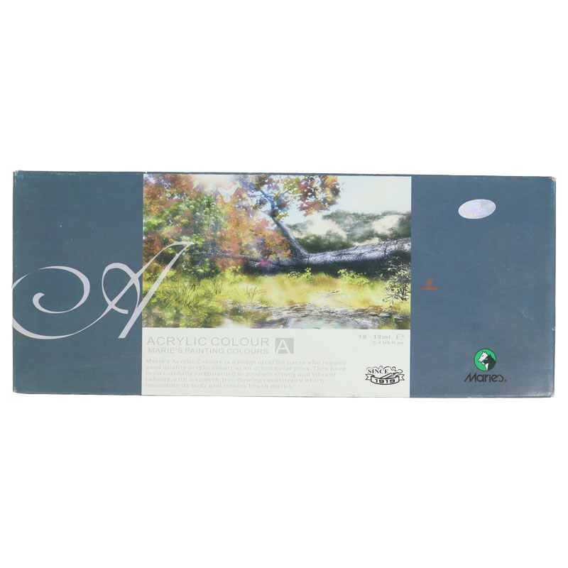 رنگ اکریلیک 18 رنگ ماریس