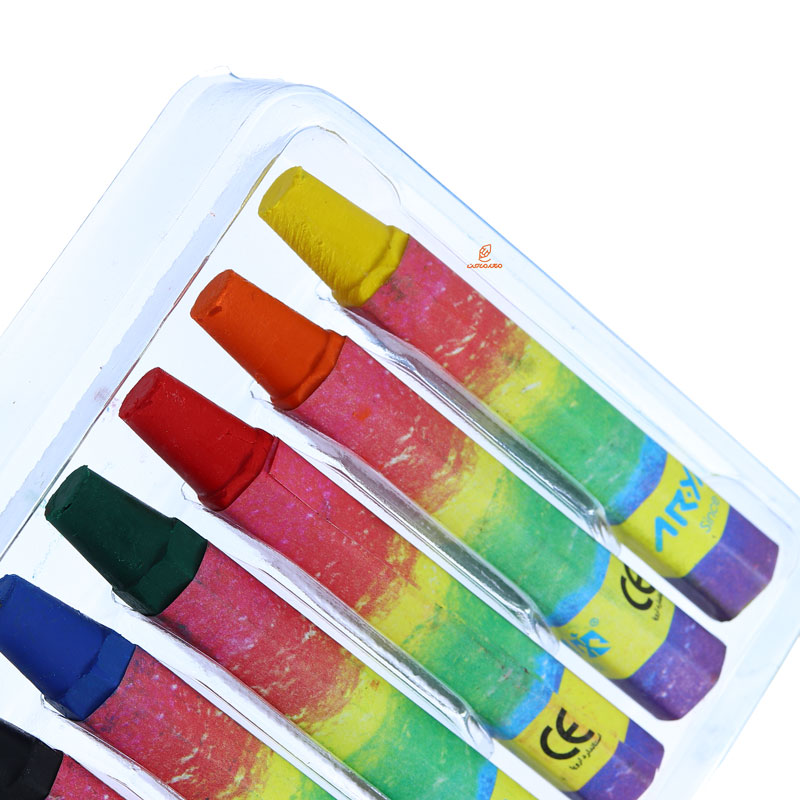 پاستل 6 رنگ جعبه مقوایی آریا (1)