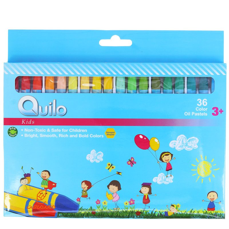 پاستل 36 رنگ جعبه مقوایی کویلو