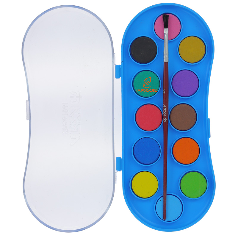 آبرنگ 12 رنگ طرح هشت پا آریا ARYA (5)