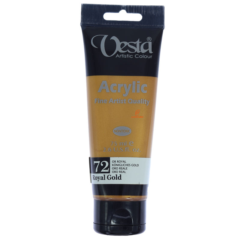 رنگ اکریلیک 75 میل تک رنگ وستا72