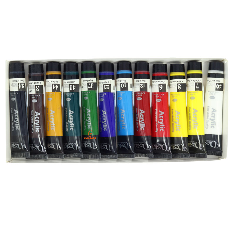 رنگ اکریلیک 12 رنگ وستا (4)