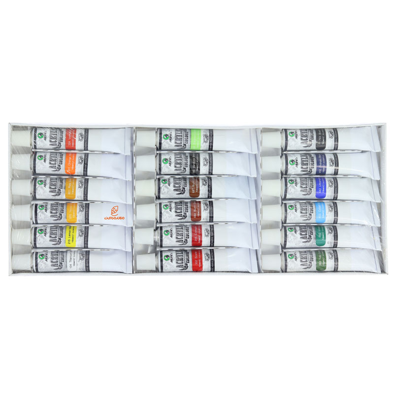 رنگ اکریلیک 18 رنگ ماریس (3)