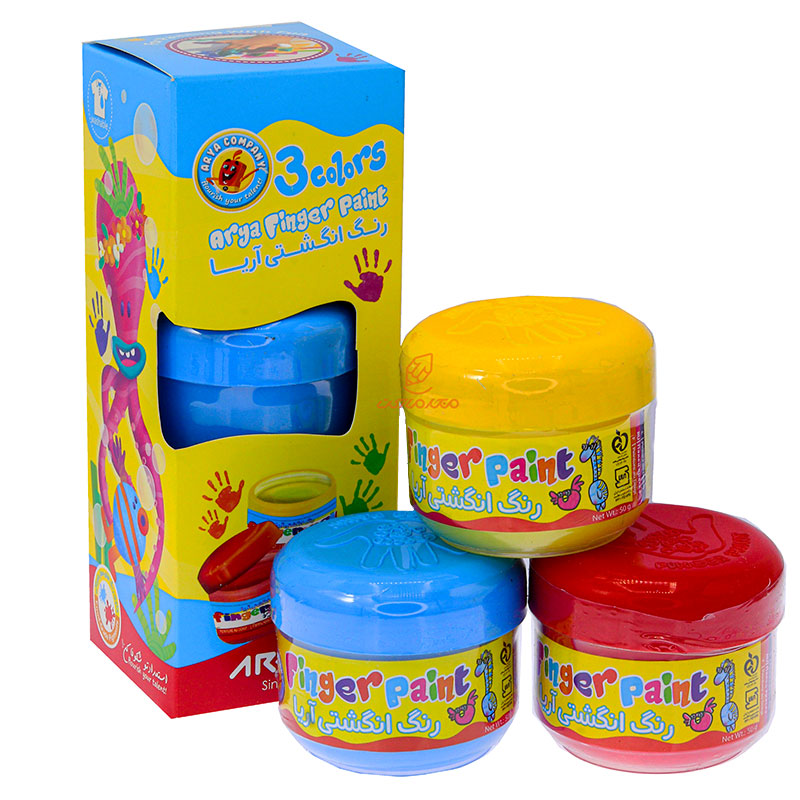 رنگ انگشتی 3 رنگ آریا ARYA