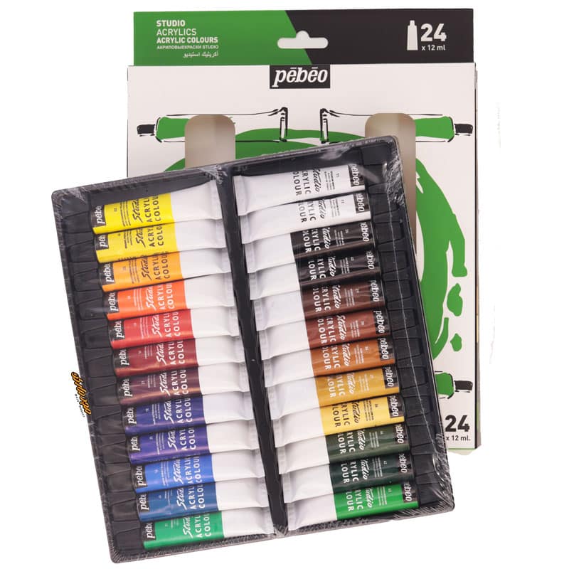 رنگ اکریلیک 24 رنگ پ ب او (3)