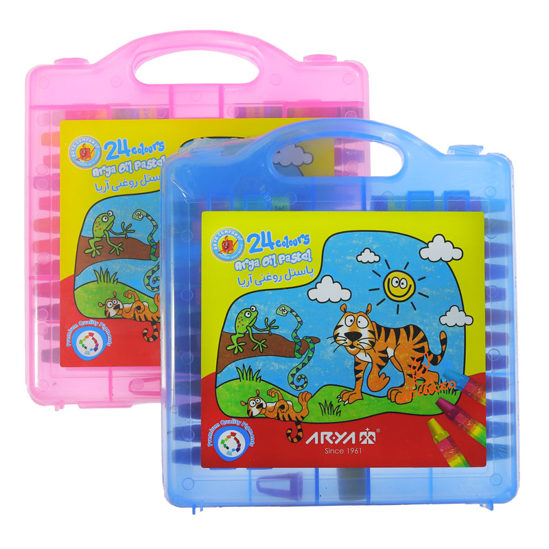 پاستل روغنی 24 رنگ طلقی 2031 آریا