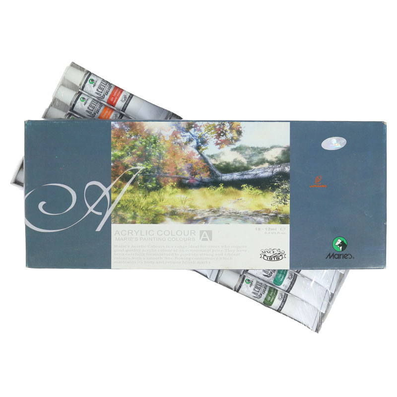 رنگ اکریلیک 18 رنگ ماریس (2)